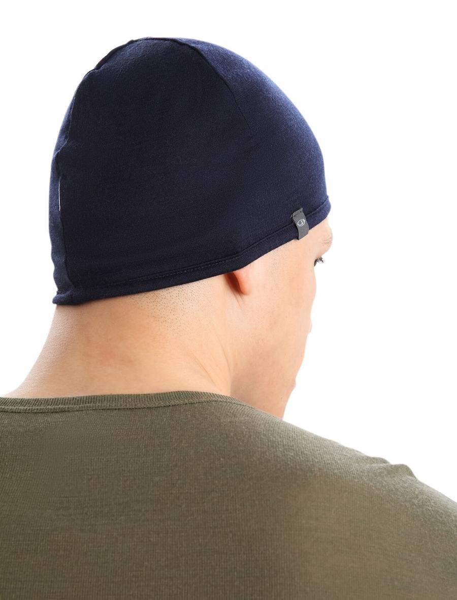 Icebreaker Unisex Merino Pocket Beanie Naisten Hatut Oliivinvihreä Laivastonsininen | FI 1486SGLO